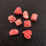 20pcs Red Coral Beads Resin Spacer Beads for Jewelry Making DIY