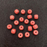 20pcs Red Coral Beads Resin Spacer Beads for Jewelry Making DIY