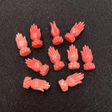 20pcs Red Coral Beads Resin Spacer Beads for Jewelry Making DIY