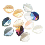 20Pcs Czech Glazed Glass Petals Leaves Beads 17X24MM Tea Leaf Shape
