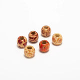 Wood DIY Loose Big Hole Dreadlock Beads for Braiding Hair