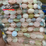 8-10mm 6-8mm Morganite Stone Beads for Jewelry Making