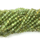 Peridot Beads Tiny Faceted 2 3MM Natural Stone Loose Beads (38CM)