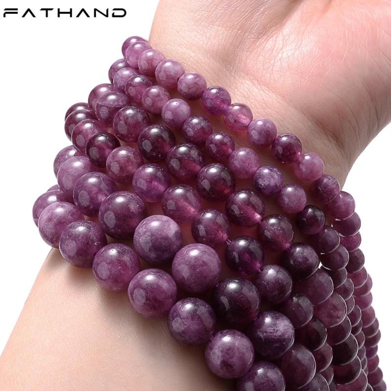 Red Garnet Round Loose Beads for Jewelry Making DIY Bracelet