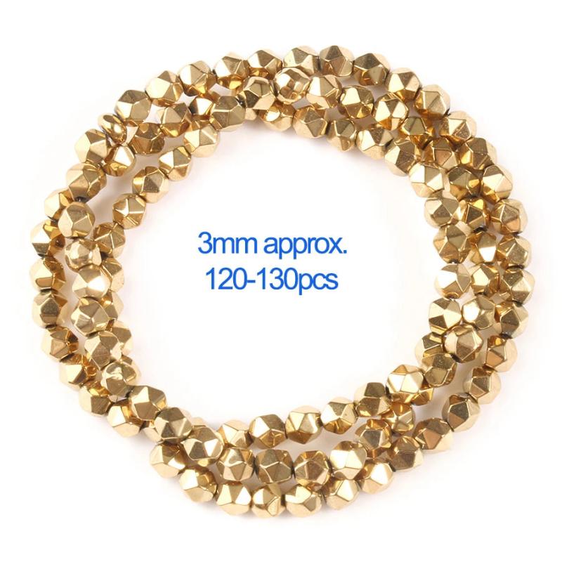 Natural Faceted Hematite Beads for Jewelry Making 15''