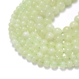 Natural Stone Bead Round Charm Hetian Green Jades Agates Loose Spacer Bead