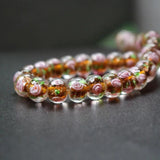 20Pcs 10mm*8mm Lampwork Glass Flower Abacus Beads Brown