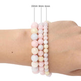 Faceted Morganite Stone Beads 15'' Round Spacer for DIY Jewelry Making