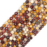3 4mm Faceted Mixed Mookaite Spacer Beads for Jewelry Making 15''
