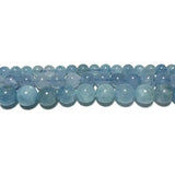 Aquamarine Round Stone Beads 6/8/10MM
