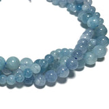 Aquamarine Round Stone Beads 6/8/10MM