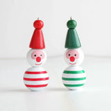 Christmas Snowman Wooden Bead Hemp Rope Tassel DIY Accessories Beads