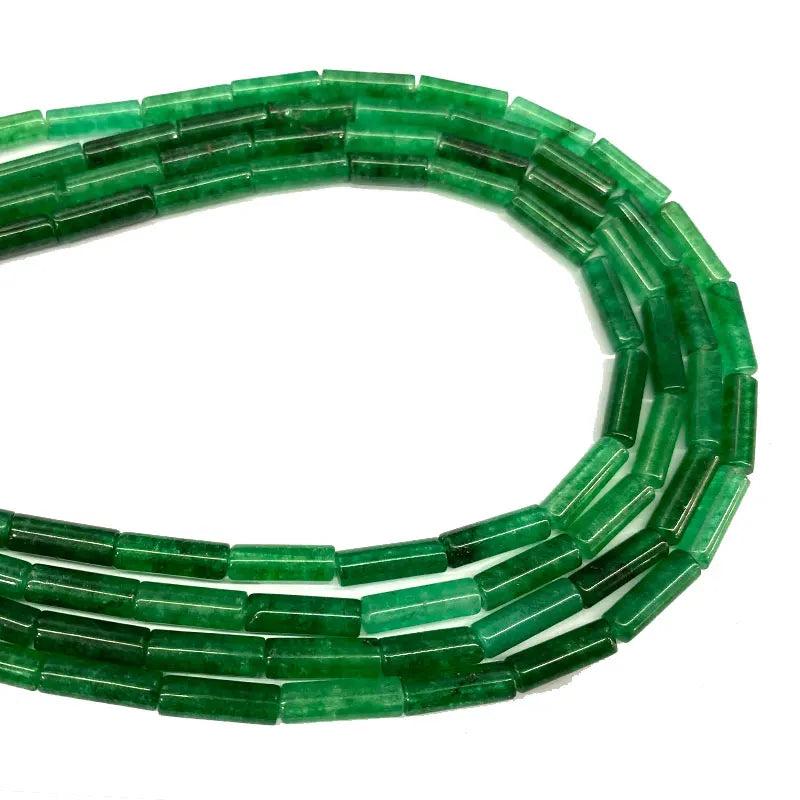 Green Chalcedony Round Stone Spacer Beads 4*13MM