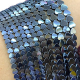 Hematite Geometric Love Shape Spacer Beads 4/6/8/10mm