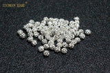 50PCS 4mm Rhinestone Clay Round Spacer Beads for Jewelry Making DIY