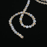 Natural Freshwater Shell Yellow Flower Beads 6-10mm DIY Charm Jewelry