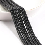4x2mm Black Agates Spacer Beads for Jewelry Making