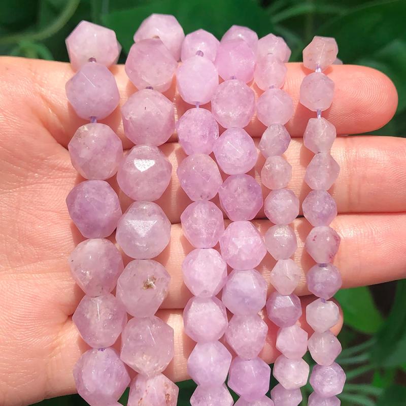 Purple Angelite Jades 6/8/10mm Loose Beads for DIY Jewelry Making