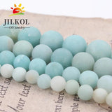 Matte River Amazonite Beads 4-12mm Natural Stones Round Loose Beads