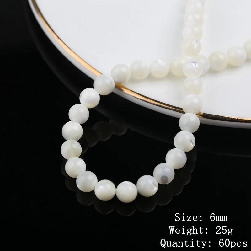 Natural Shell Spacer Beads for DIY Bracelets Jewelry Making