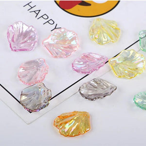 100Pcs/Pack Acrylic Leaf Shape Beads For DIY Earring