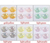 100Pcs/Pack Acrylic Leaf Shape Beads For DIY Earring