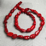 Natural Red Coral Loose Beads for DIY Jewelry Making 15''