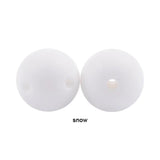 15mm 10pcs Silicone Pearl Teething Beads DIY BPA Jewelry Baby Teether Toy
