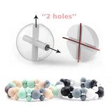 15mm 10pcs Silicone Pearl Teething Beads DIY BPA Jewelry Baby Teether Toy