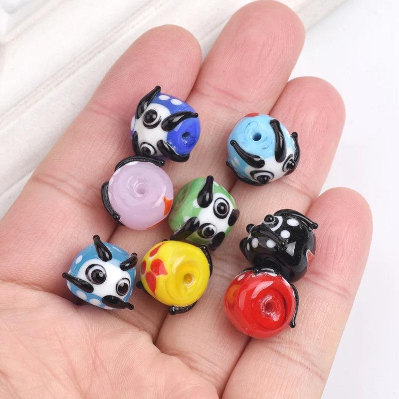 15x12mm Daruma Lampwork Glass Bodhidharma Beads for Jewelry Making
