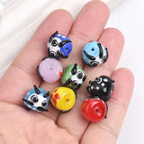 15x12mm Daruma Lampwork Glass Bodhidharma Beads for Jewelry Making