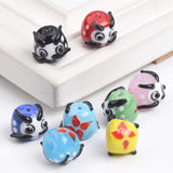 15x12mm Daruma Lampwork Glass Bodhidharma Beads for Jewelry Making