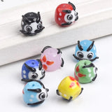 15x12mm Daruma Lampwork Glass Bodhidharma Beads for Jewelry Making