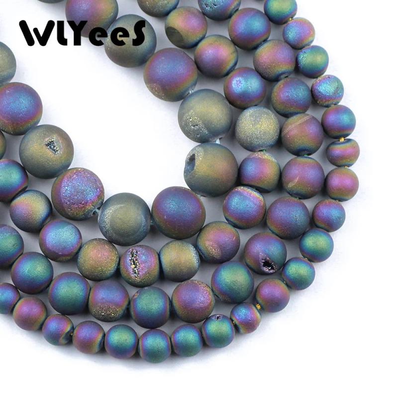 WLYeeS Colorful Carnelian Beads for Jewelry Making