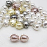 5pcs Shell Pearl Water Drop Baroque Loose Beads DIY Jewelry