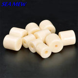 100PCS Ivory Cylinder Barrel Spacer Bead for Jewelry Making 6mm/8mm 1.6mm Hole