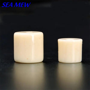 100PCS Ivory Cylinder Barrel Spacer Bead for Jewelry Making 6mm/8mm 1.6mm Hole