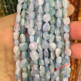 6-8mm Angelite Irregular Stone Beads for Jewelry Making
