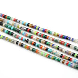 2x4mm Faceted Multicolor Stone Beads for Jewelry Making DIY