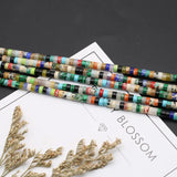 2x4mm Faceted Multicolor Stone Beads for Jewelry Making DIY