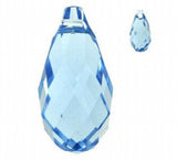30pcs 6*12mm Water Drop Crystal Beads Pendant DIY Loose Beads