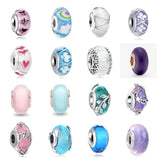 Glass Beads Willow Leaves Butterfly Love Bracelet Diy Women Jewelry
