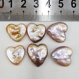 Natural Shell Baroque Pearl Love Heart Shape Hand-carved Beads
