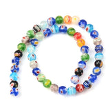 Multicolor Flower Lampwork Glass Beads for DIY Jewelry Making