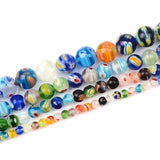 Multicolor Flower Lampwork Glass Beads for DIY Jewelry Making
