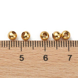 100pcs 24K Plated Stainless Steel Beads Spacer DIY Jewelry Findings 4x3.5~4mm