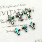 Abalone Shell Crosses Loose Beads DIY Jewelry Making