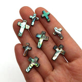 Abalone Shell Crosses Loose Beads DIY Jewelry Making