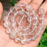 Clear Quartz Crystal Round Spacer Beads 4-12MM 15 Inches