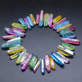Natural Stone Crystal Pillar Pendant DIY Jewelry Making